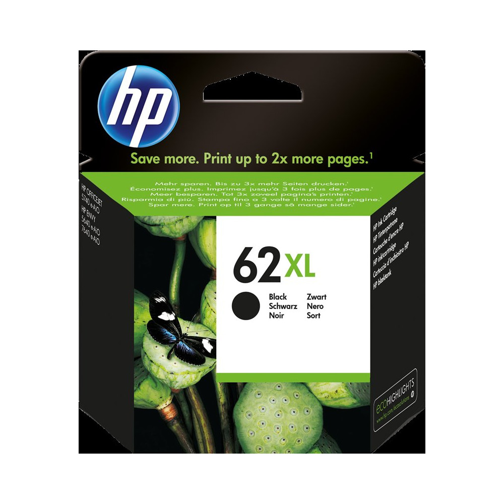HP 62 XL nero Cartuccia d'inchiostro (C2P05AE)