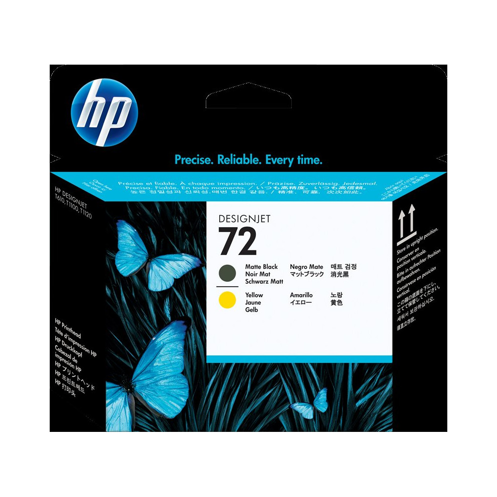 HP 72 Testina per stampa giallo / Nero (opaco) (C9384A)