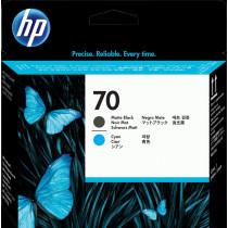 HP 70 Testina per stampa ciano / Nero (opaco) (C9404A)