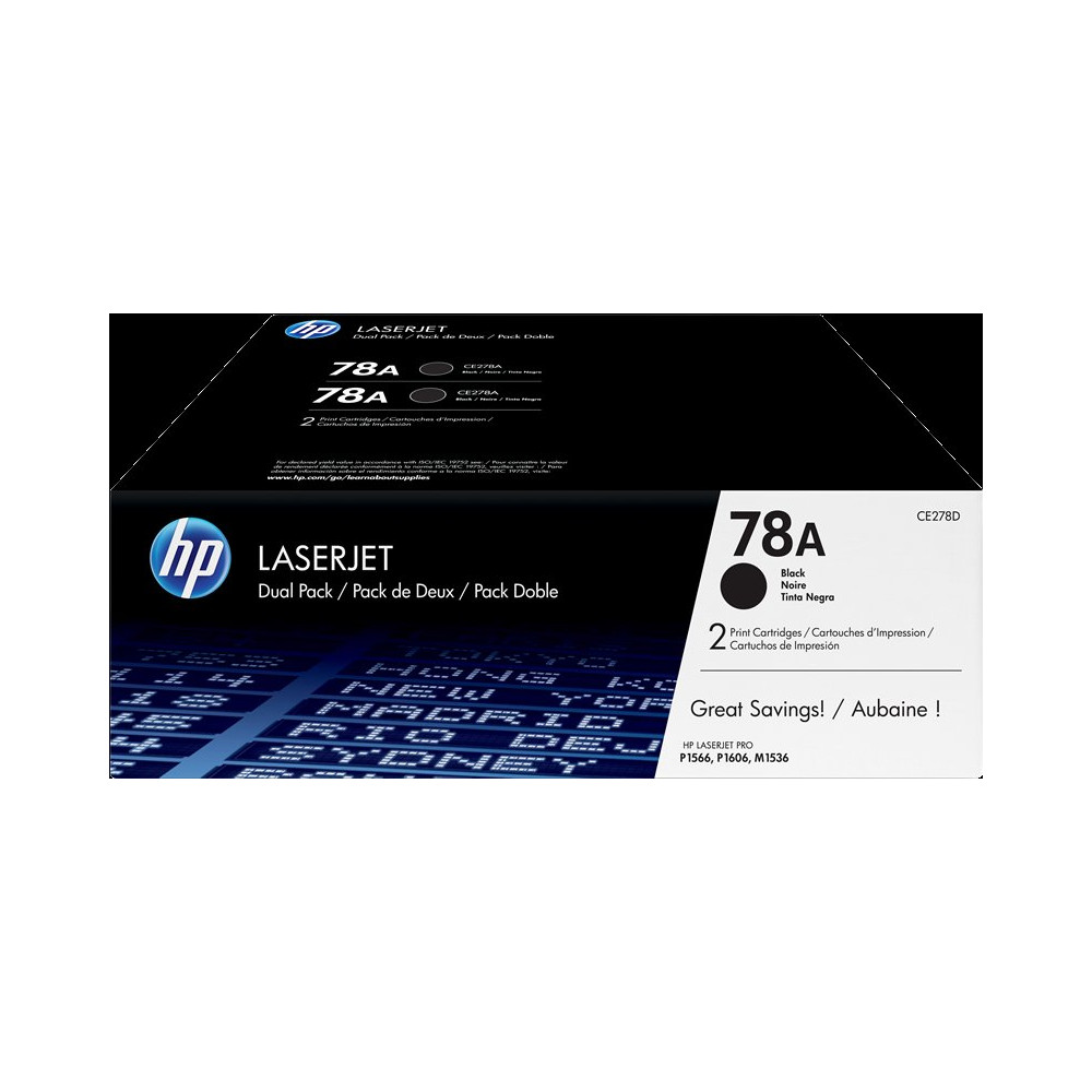 HP 78A Multipack nero (CE278AD)