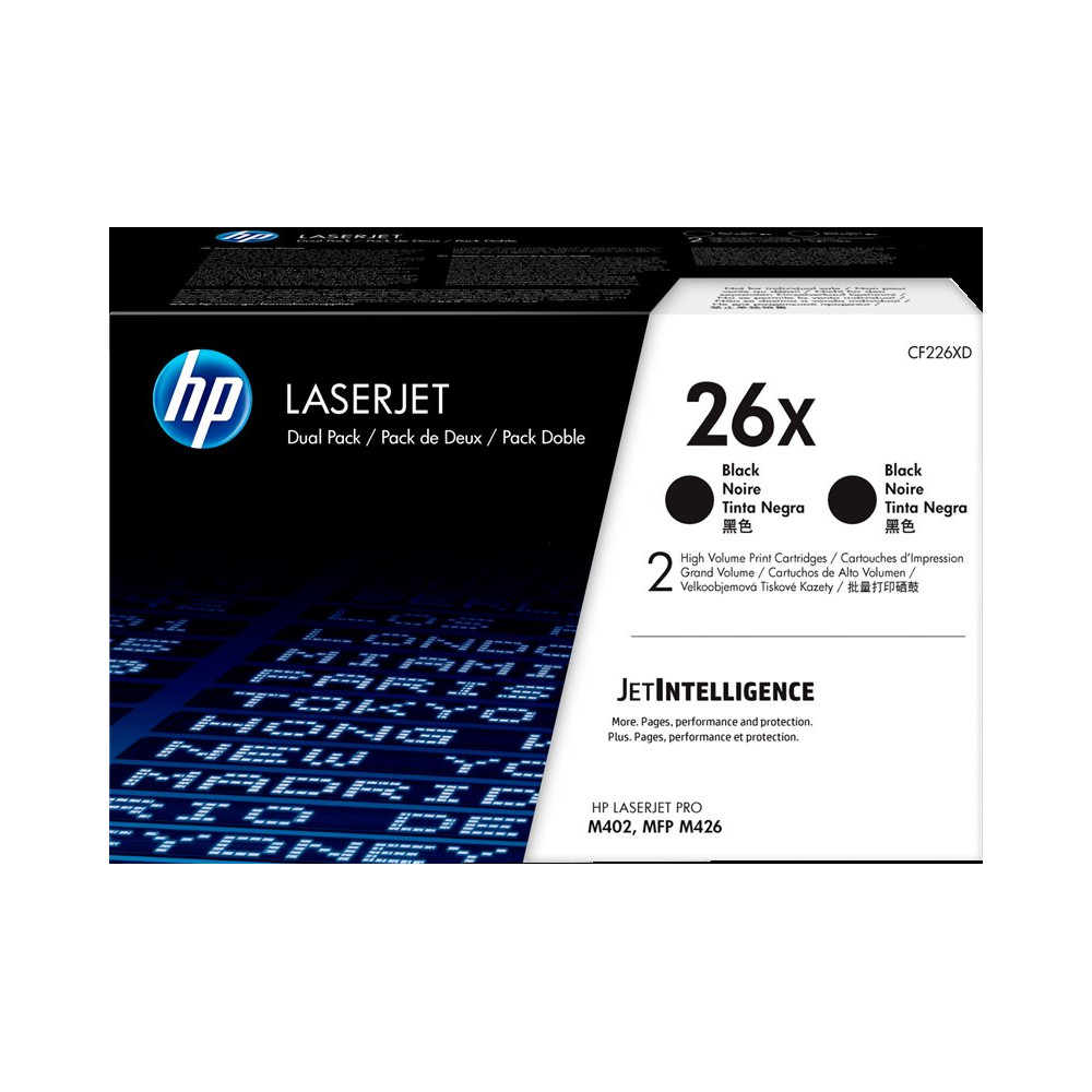 HP 26X Multipack nero (CF226XD)