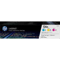HP 126A Multipack ciano / magenta / giallo (CF341A)