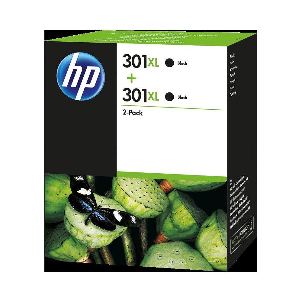 HP 301 XL nero Value Pack (D8J45AE MCVP)