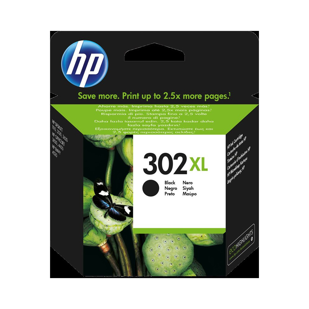 HP 302 XL nero Cartuccia d'inchiostro (F6U68AE)