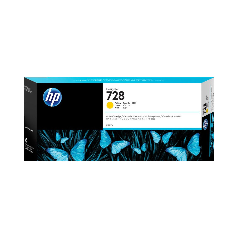 HP 728 giallo Cartuccia d'inchiostro (F9K15A)