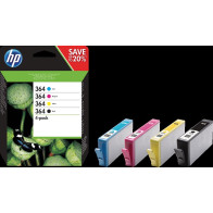 HP 364 Multipack nero / ciano / magenta / giallo (N9J73AE)