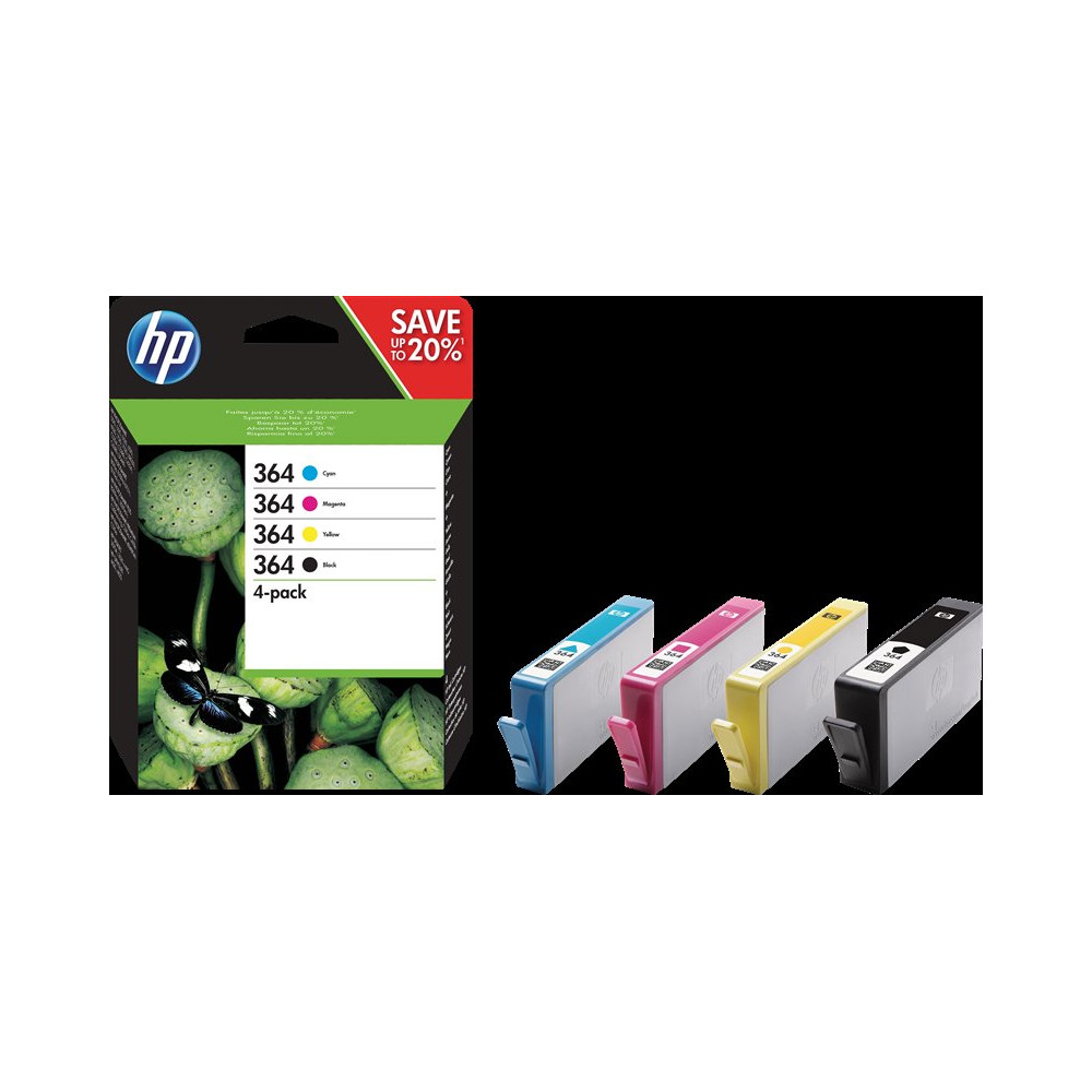 HP 364 Multipack nero / ciano / magenta / giallo (N9J73AE)