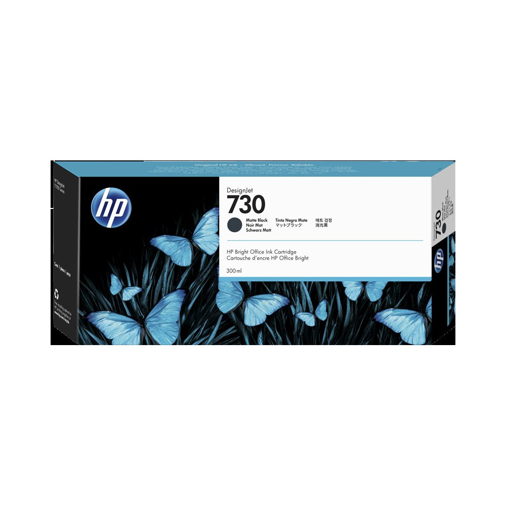 HP 730 Nero (opaco) Cartuccia d'inchiostro (P2V71A)