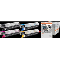 Kyocera TK-8345 MCVP 01 nero / ciano / magenta / giallo / Bianco Value Pack (+ Prindo Universal Papier 2500 Blatt)