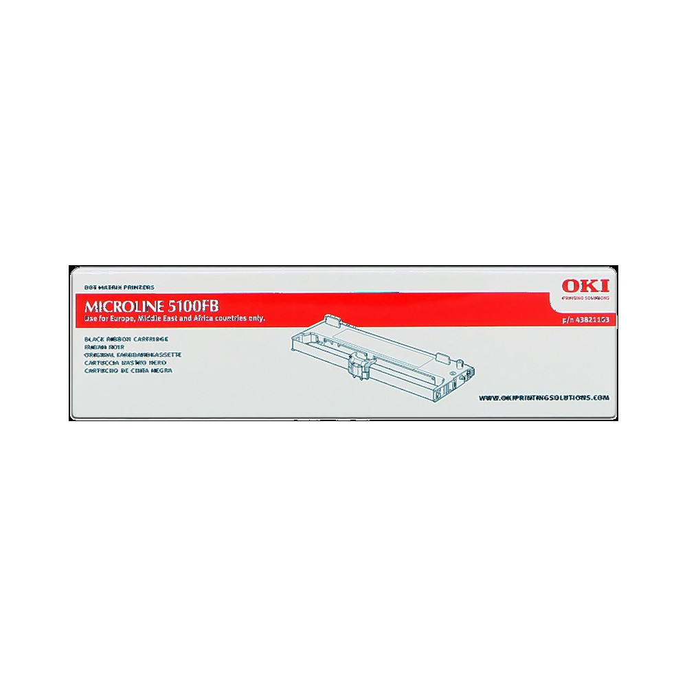 OKI 43821103 nero Nastro colorato (5100FB)