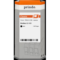 compatibile con Brother LC121BK nero  Prindo Classic nero Cartuccia d'inchiostro