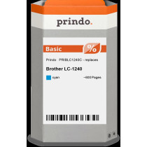 compatibile con Brother LC1240C ciano  Prindo Basic ciano Cartuccia d'inchiostro