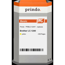 compatibile con Brother LC1240Y giallo  Prindo Basic giallo Cartuccia d'inchiostro