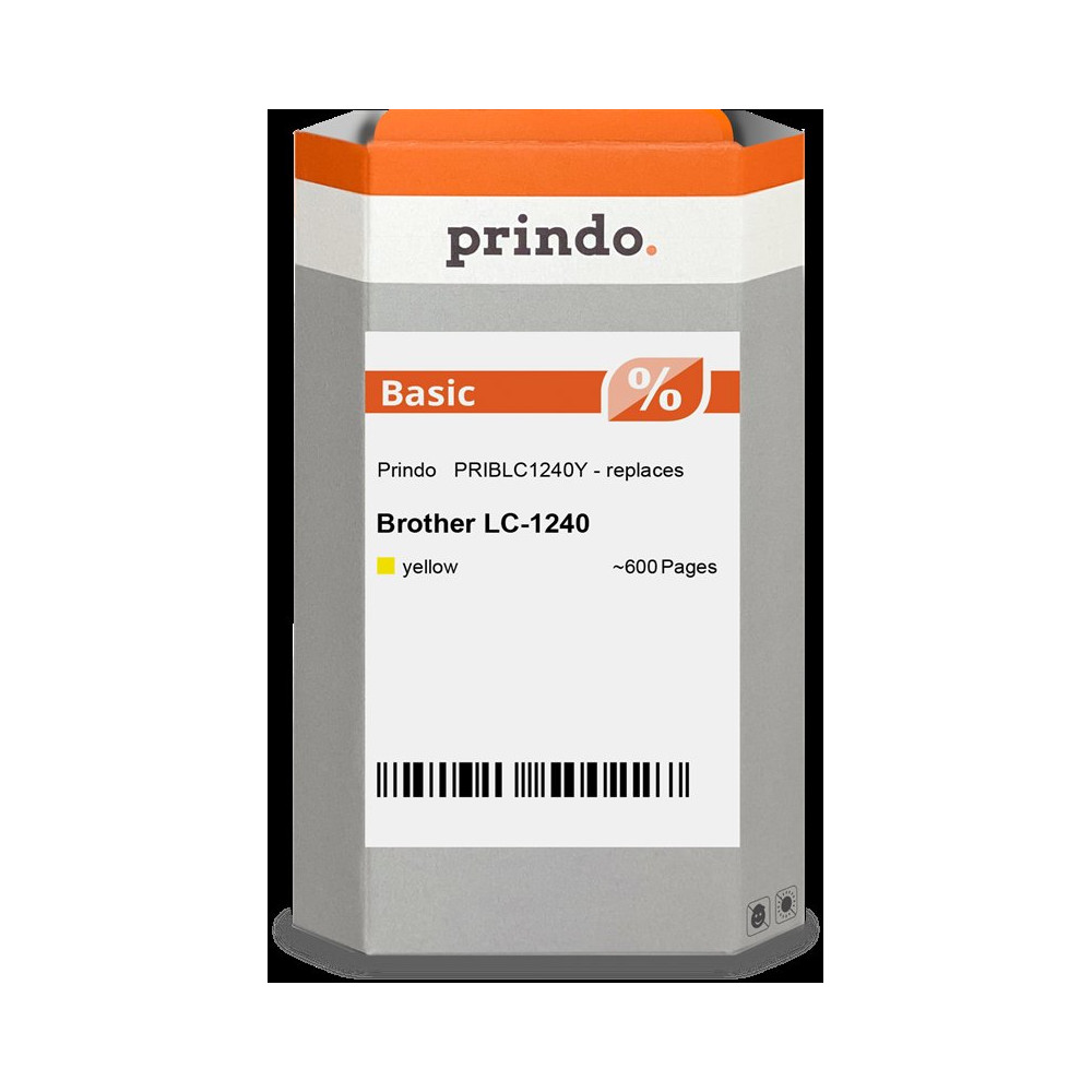 compatibile con Brother LC1240Y giallo  Prindo Basic giallo Cartuccia d'inchiostro