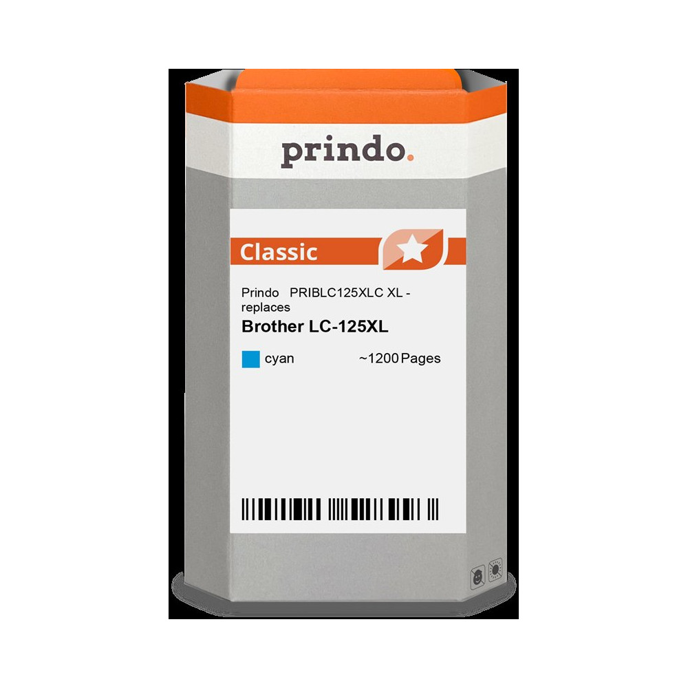 compatibile con Brother LC125XLC ciano  Prindo Classic XL ciano Cartuccia d'inchiostro