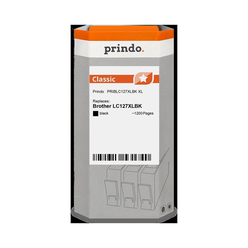 compatibile con Brother LC127XLBK nero  Prindo Classic XL nero Cartuccia d'inchiostro