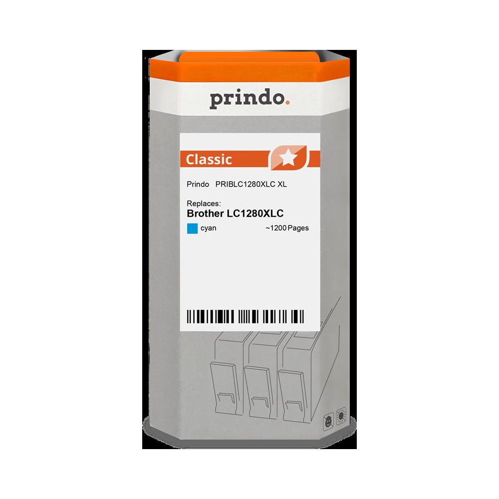 compatibile con Brother LC1280XLC ciano  Prindo Classic XL ciano Cartuccia d'inchiostro