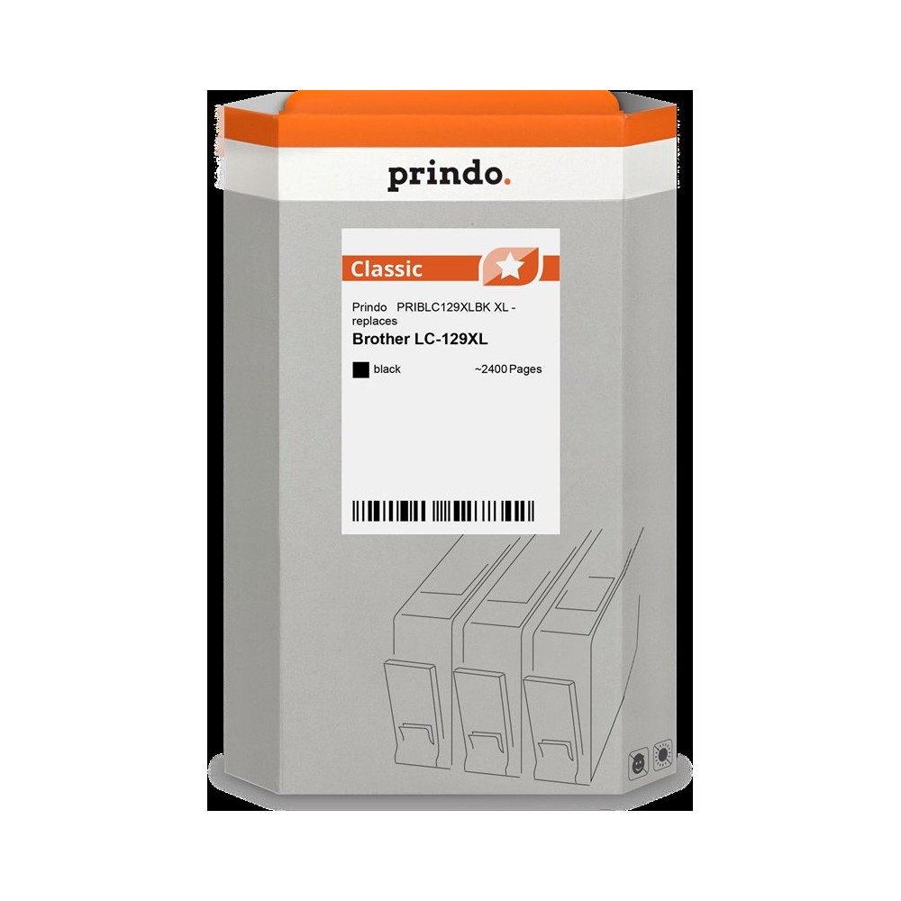 compatibile con Brother LC129XLBK nero  Prindo Classic XL nero Cartuccia d'inchiostro