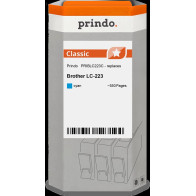 compatibile con Brother LC223C ciano  Prindo Classic ciano Cartuccia d'inchiostro