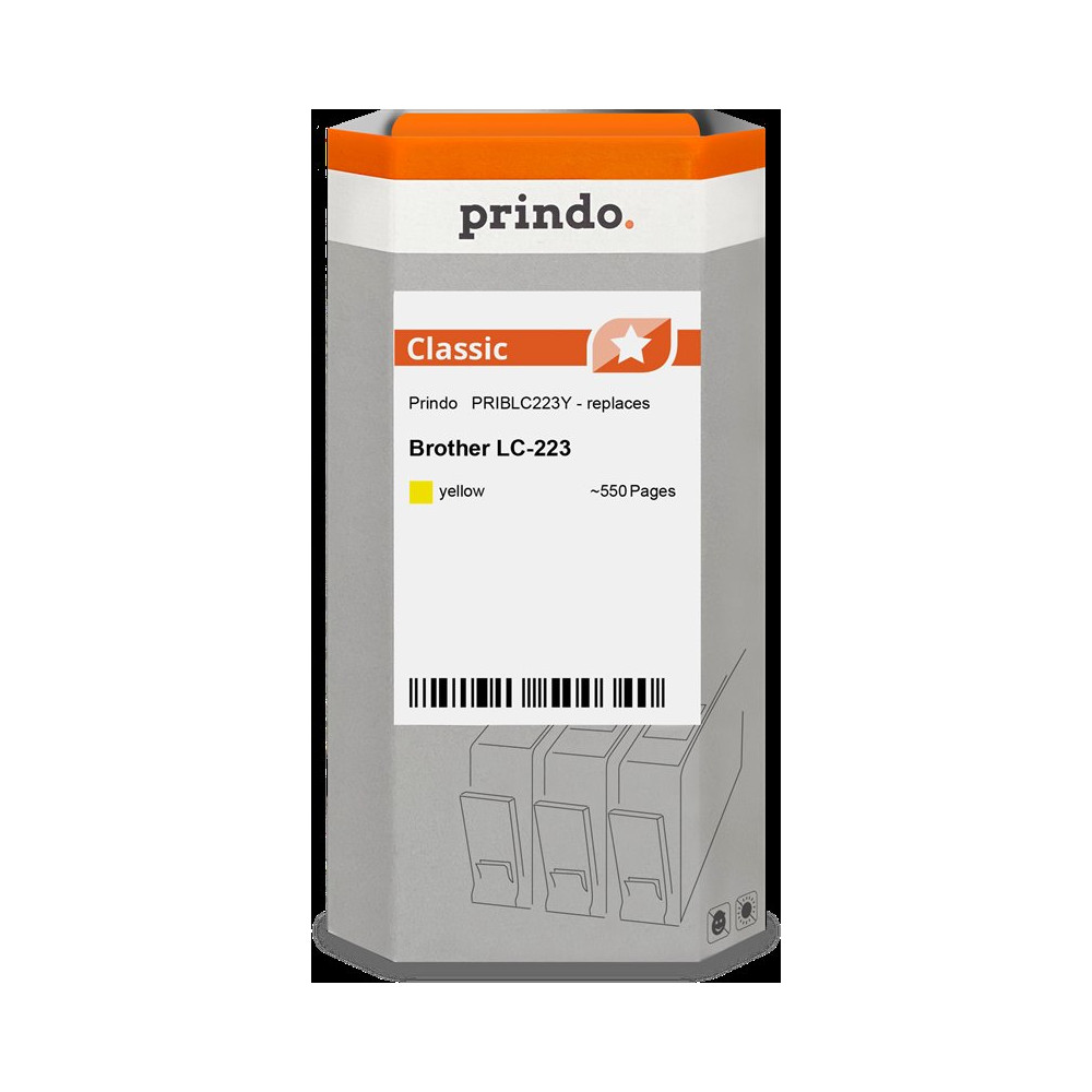 compatibile con Brother LC223Y giallo  Prindo Classic giallo Cartuccia d'inchiostro