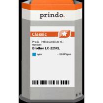 compatibile con Brother LC225XLC ciano  Prindo Classic XL ciano Cartuccia d'inchiostro