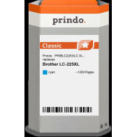compatibile con Brother LC225XLC ciano  Prindo Classic XL ciano Cartuccia d'inchiostro
