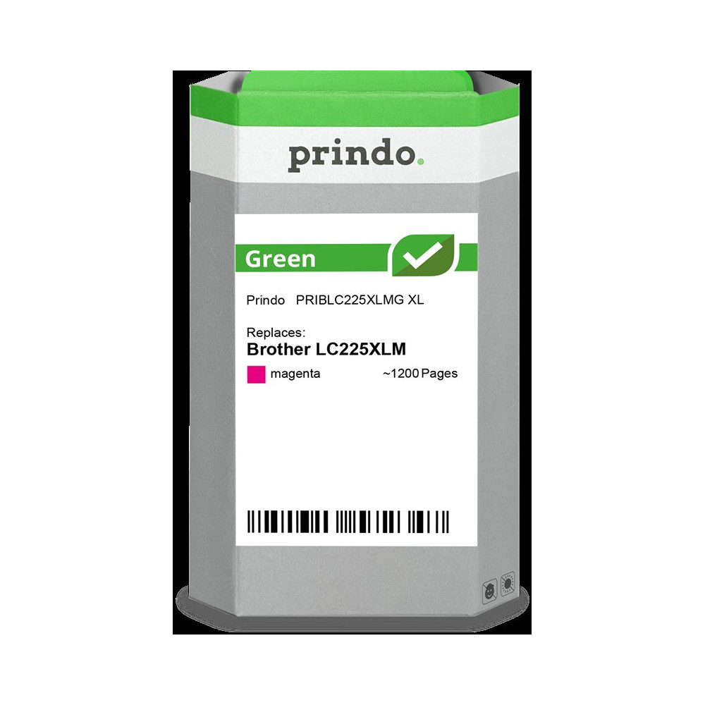 compatibile con Brother LC225XLM magenta  Prindo Green XL magenta Cartuccia d'inchiostro