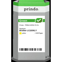 compatibile con Brother LC225XLY giallo  Prindo Green XL giallo Cartuccia d'inchiostro