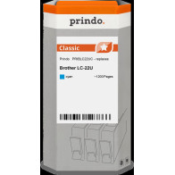compatibile con Brother LC22UC ciano  Prindo Classic ciano Cartuccia d'inchiostro