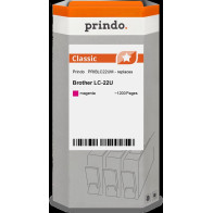 compatibile con Brother LC22UM magenta  Prindo Classic magenta Cartuccia d'inchiostro