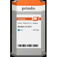 compatibile con Brother LC3211C ciano  Prindo Classic ciano Cartuccia d'inchiostro