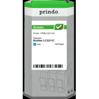 compatibile con Brother LC3211C ciano  Prindo Green ciano Cartuccia d'inchiostro
