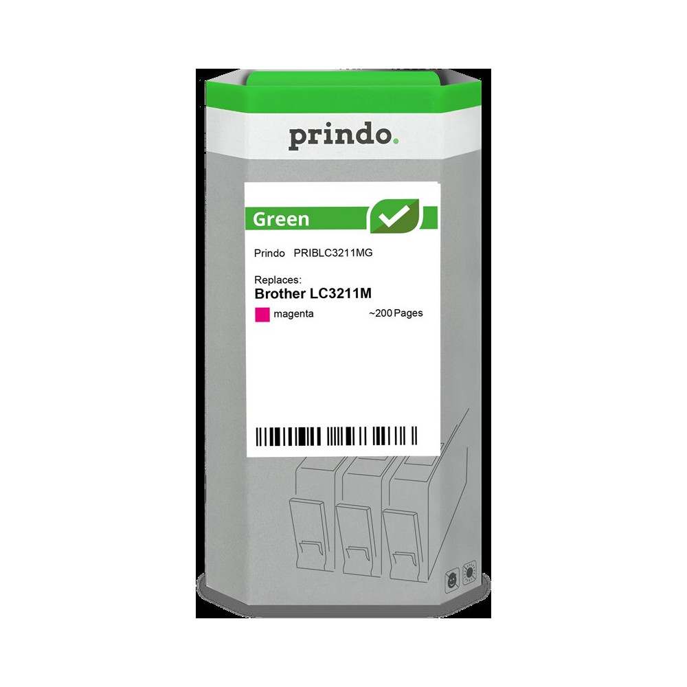 compatibile con Brother LC3211M magenta  Prindo Green magenta Cartuccia d'inchiostro