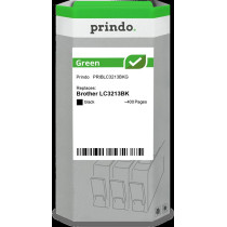 compatibile con Brother LC3213BK nero  Prindo Green XL nero Cartuccia d'inchiostro