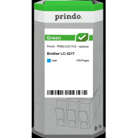 compatibile con Brother LC3217C ciano  Prindo Green ciano Cartuccia d'inchiostro
