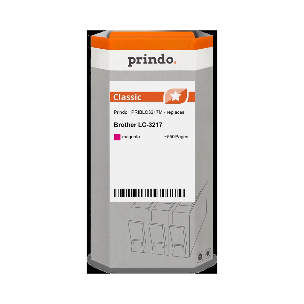 compatibile con Brother LC3217M magenta  Prindo Classic magenta Cartuccia d'inchiostro