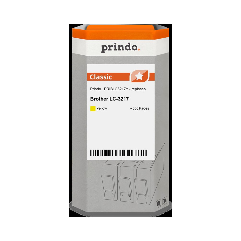 compatibile con Brother LC3217Y giallo  Prindo Classic giallo Cartuccia d'inchiostro