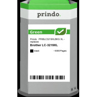 compatibile con Brother LC3219XLBK nero  Prindo Green XL nero Cartuccia d'inchiostro