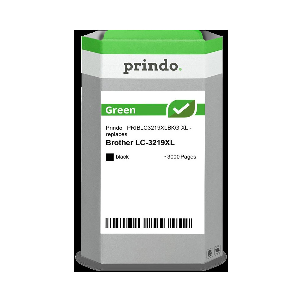 compatibile con Brother LC3219XLBK nero  Prindo Green XL nero Cartuccia d'inchiostro