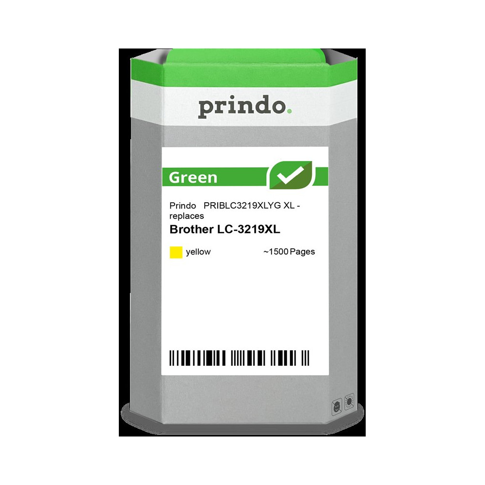 compatibile con Brother LC3219XLY giallo  Prindo Green XL giallo Cartuccia d'inchiostro