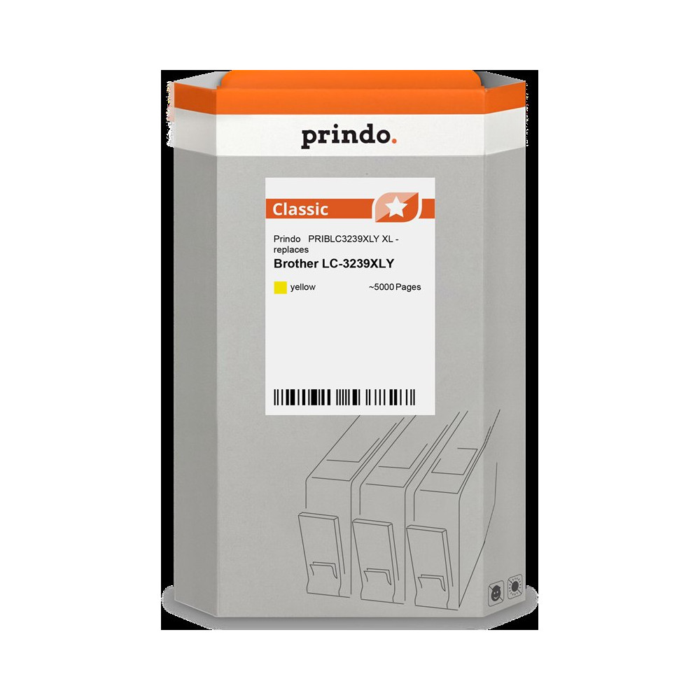 compatibile con Brother LC3239XLY giallo  Prindo Classic XL giallo Cartuccia d'inchiostro