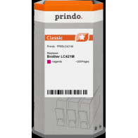 compatibile con Brother LC421M magenta  Prindo Classic magenta Cartuccia d'inchiostro