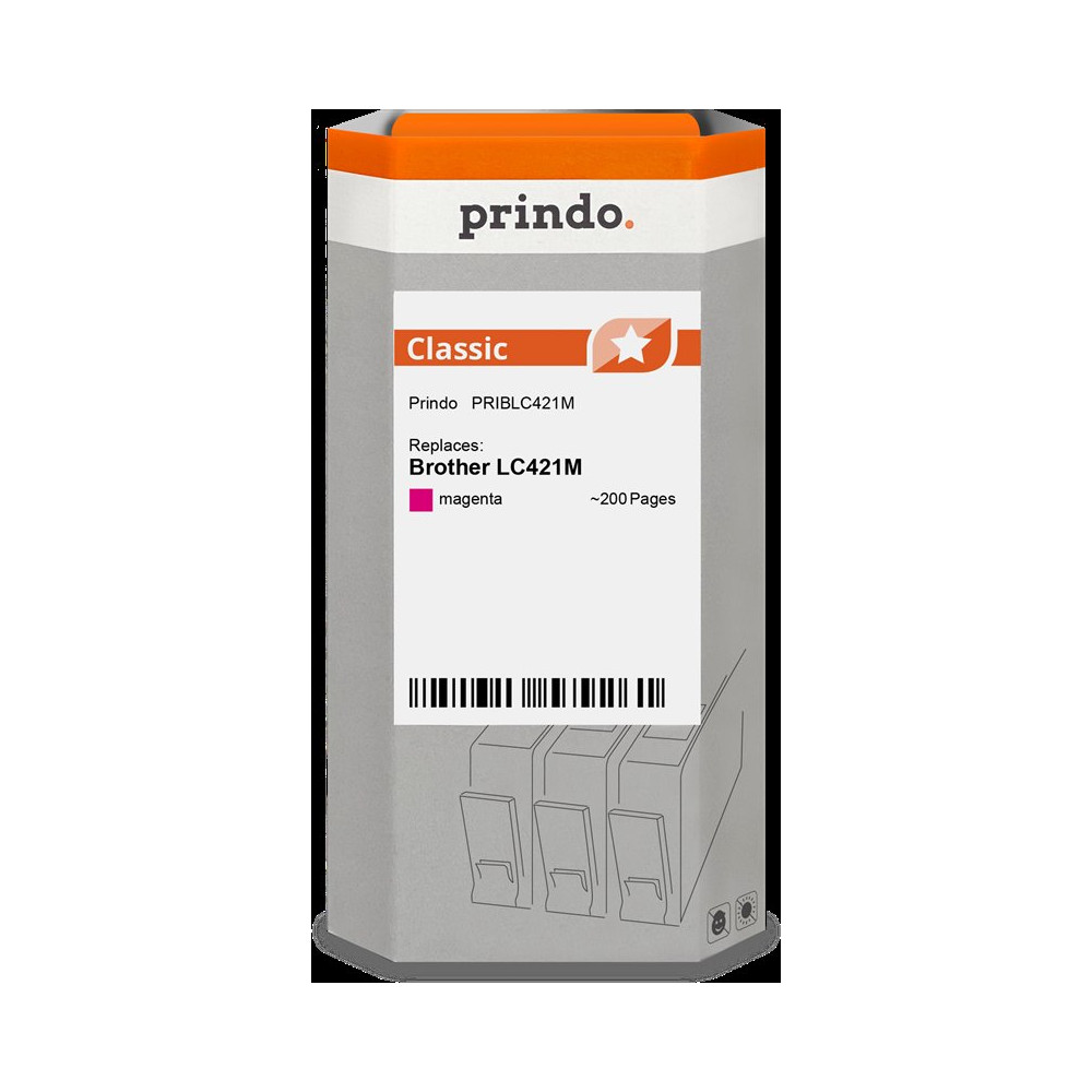 compatibile con Brother LC421M magenta  Prindo Classic magenta Cartuccia d'inchiostro