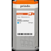 compatibile con Brother LC421XLC ciano  Prindo Classic XL ciano Cartuccia d'inchiostro