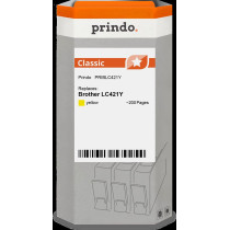 compatibile con Brother LC421Y giallo  Prindo Classic giallo Cartuccia d'inchiostro