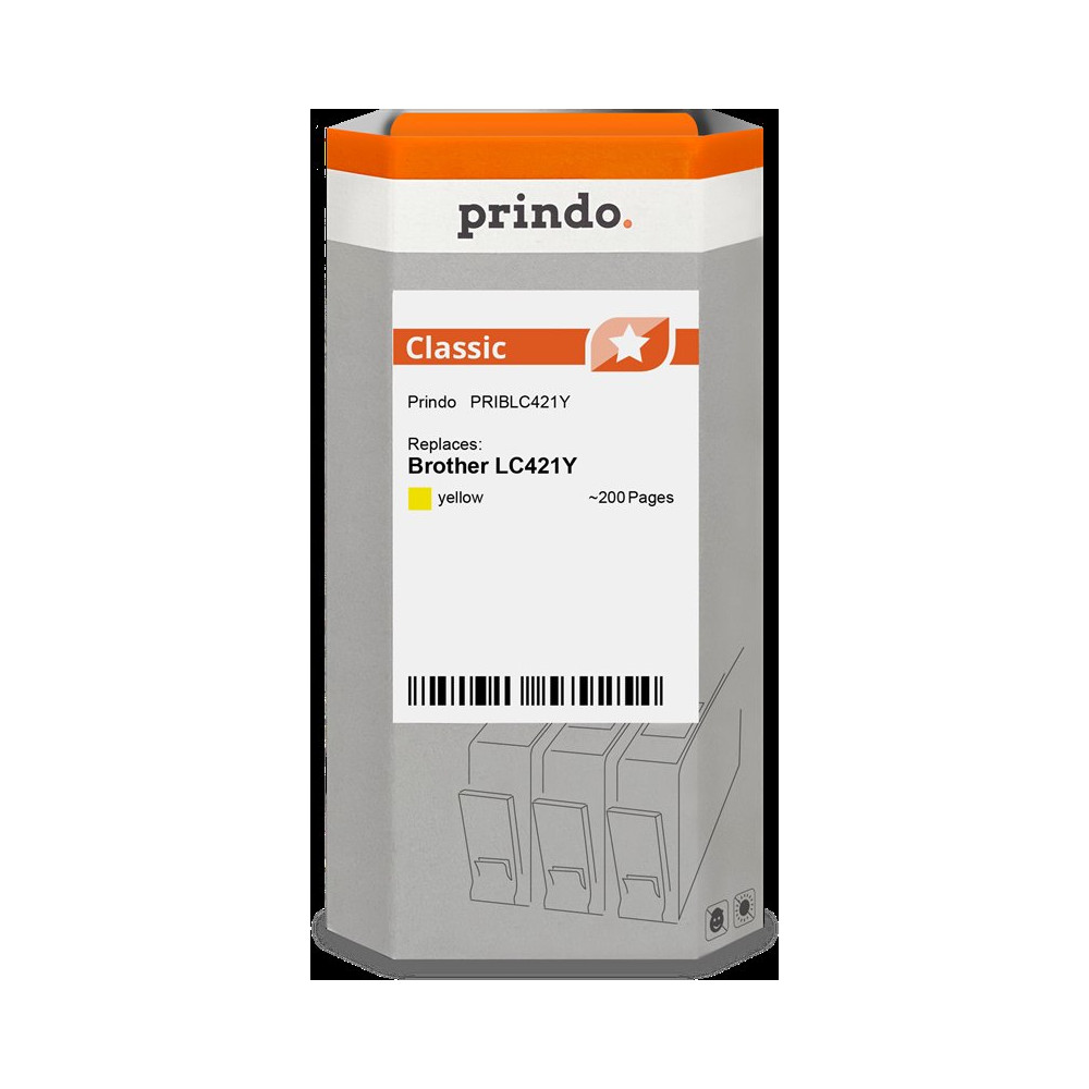 compatibile con Brother LC421Y giallo  Prindo Classic giallo Cartuccia d'inchiostro