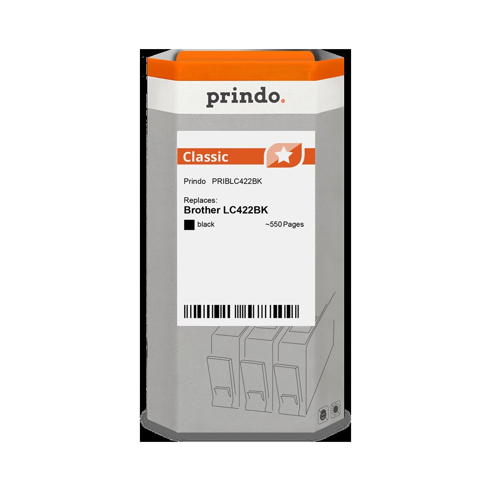 compatibile con Brother LC422BK nero  Prindo Classic nero Cartuccia d'inchiostro