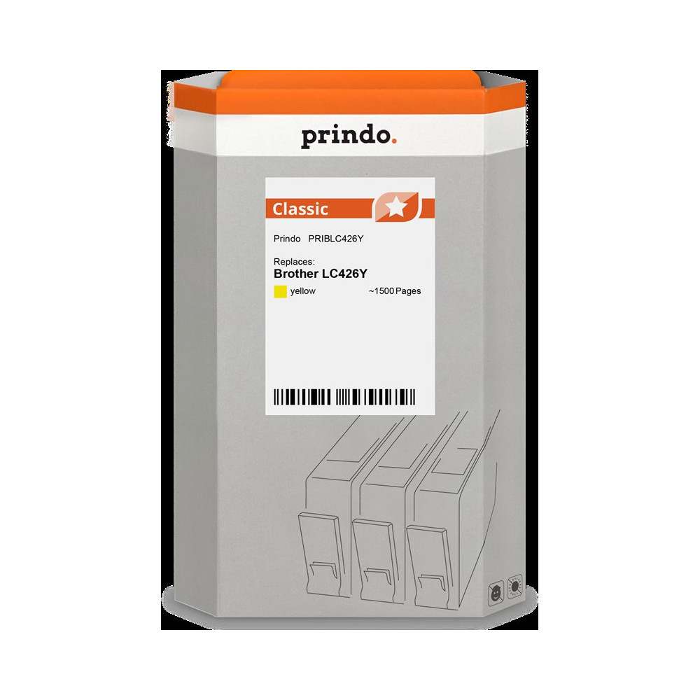 compatibile con Brother LC426Y giallo  Prindo Classic giallo Cartuccia d'inchiostro