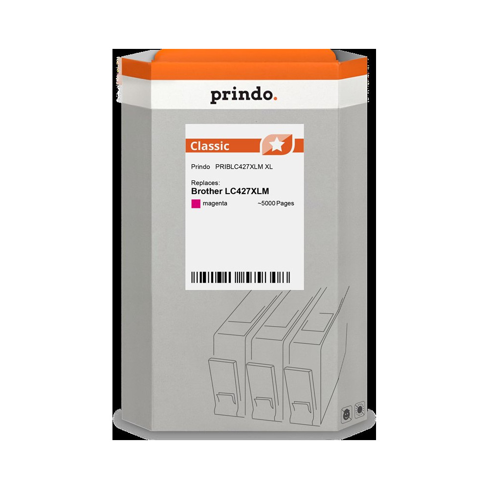 compatibile con Brother LC427XLM magenta  Prindo Classic XL magenta Cartuccia d'inchiostro