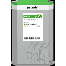 compatibile con Brother LC427XLY giallo  Prindo Green XL giallo Cartuccia d'inchiostro